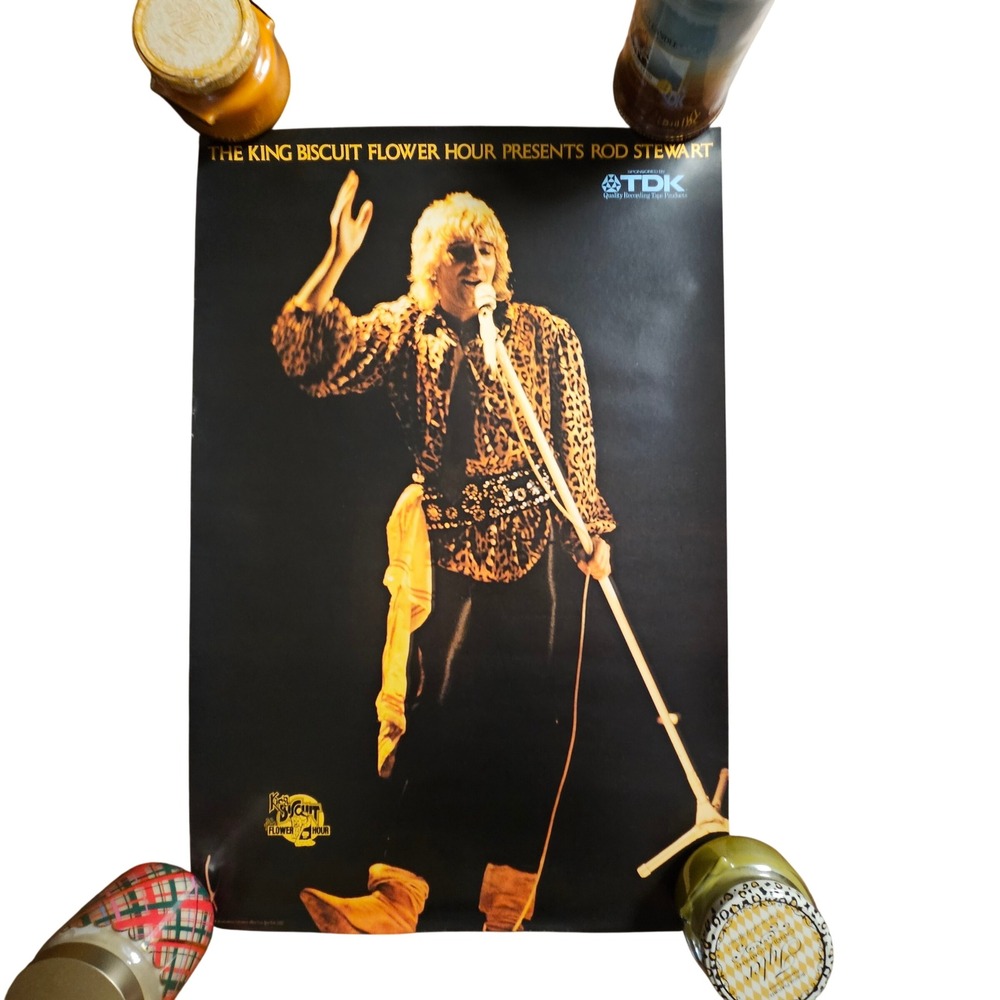 Rod Stewart King Biscuit Flower Hour Vintage 1979 Promo Album Poster 18x27 Rock‎